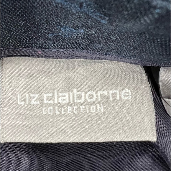 Liz Claiborne Blue Lined Slit Maxi Skirt Size 4 Women's - Picture 2 of 7